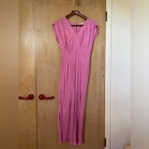 Madewell wide v-neck midi